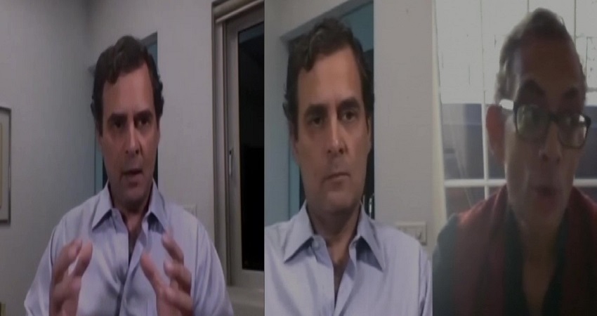 राहुल गांधी से बातचीत के दौरान नोबेल विजेता अभिजीत बनर्जी ने सरकार को दिए ये सुझाव राहुल गांधी से बातचीत के दौरान नोबेल विजेता अभिजीत बनर्जी ने सरकार को दिए ये सुझाव